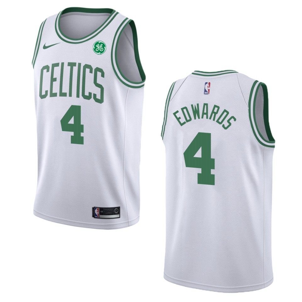 Men's Boston Celtics Carsen Edward #4 Swingman Association White Jersey 2401YEIB